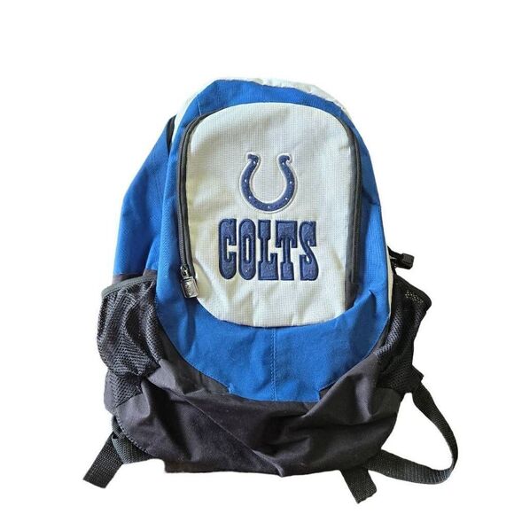 NFL Indianapolis Colts Backpack Football Blue And White - Picture 1 of 13